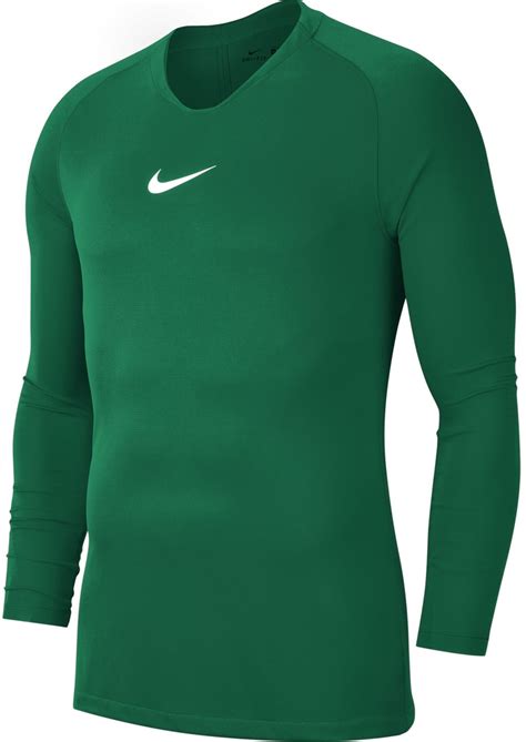 nike park first layer langarm shirt pine green-weiß|Nike Park First Layer .